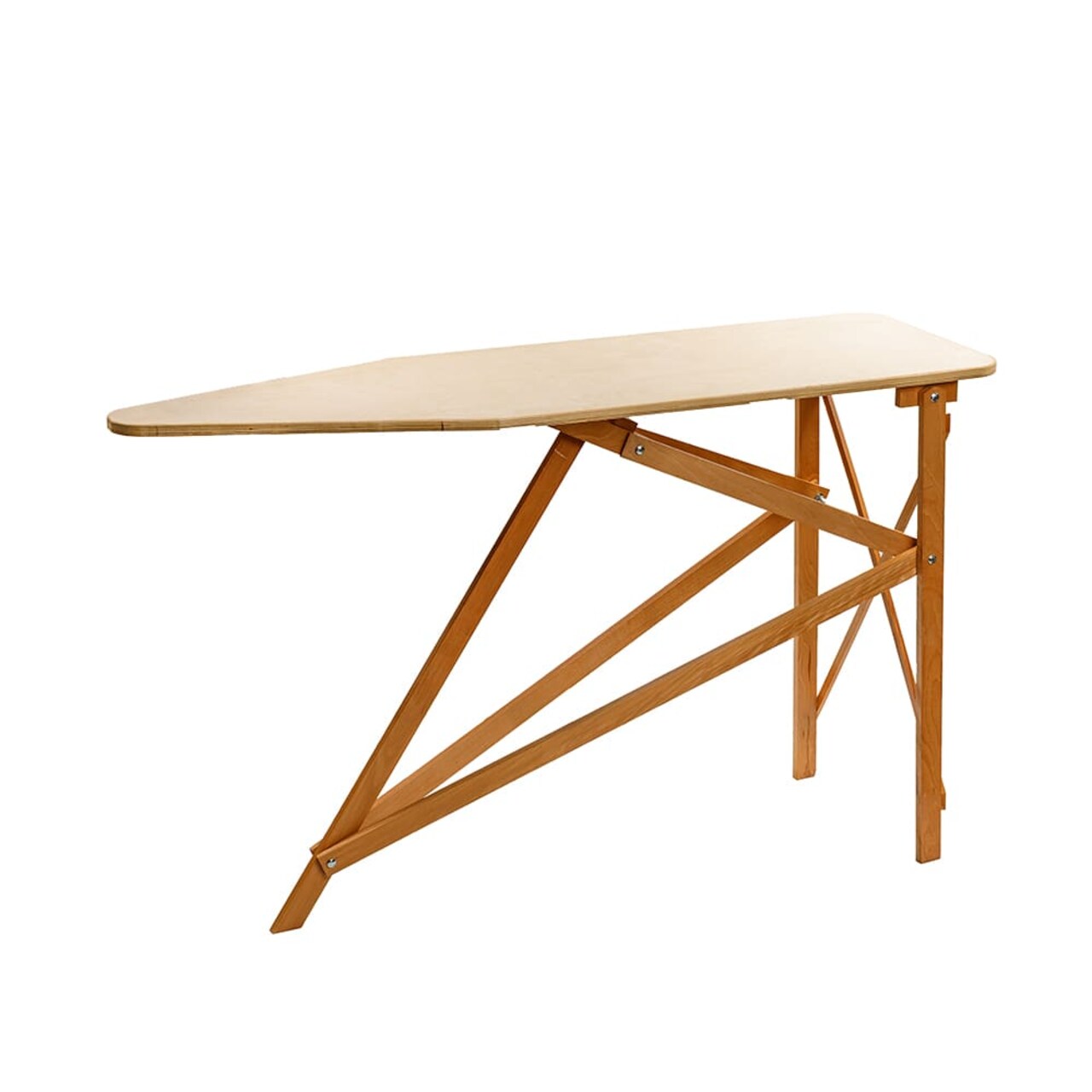 Lehman's Folding Wooden Ironing Board, Amish Made with Ironing Board Pad and Cover